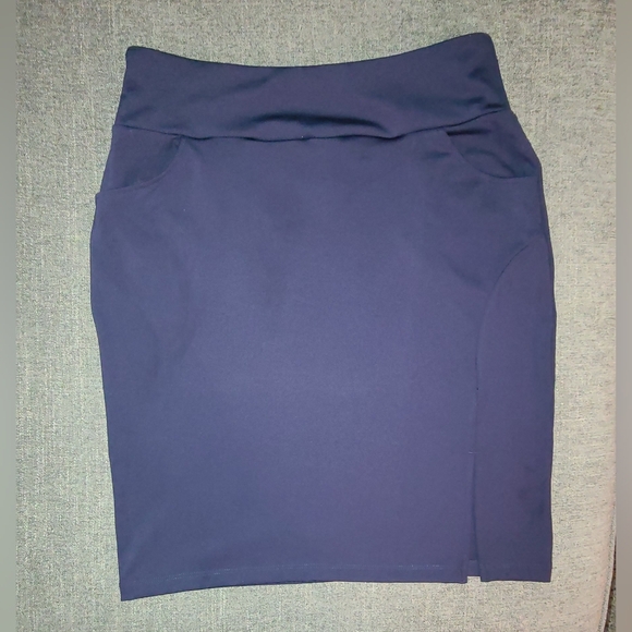 Rimless 7 pencil skirt size L in Navy Blue - Picture 1 of 8